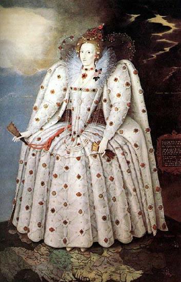 Marcus Gheeraerts Portrait of Queen Elisabeth I France oil painting art
